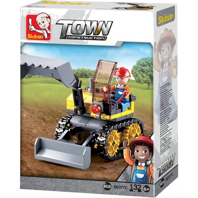 Sluban B0377C Town Stavitelé Malý pásový bagr 132 ks