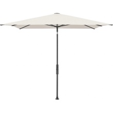 Glatz Slunečník Twist, čtvercový 240x240 cm (2,4*2,4 m), rám lakovaný hliník bílý, potah akryl 300 g/m2