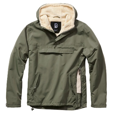 Brandit Мъжка дебела ветровка в цвят маслина Brandit Windbreaker oliveBW-3173-1 - Маслина, размер XXL