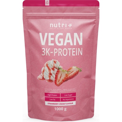 nutri + Протеин на прах Vegan 3K - Strawberry-Cream