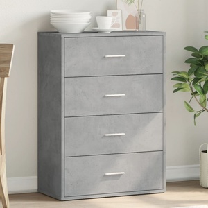 vidaXL Бюфет бетонно сив 60x31x84 см инженерно дърво (840502)
