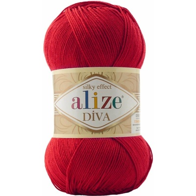 Alize příze Diva 106 červená