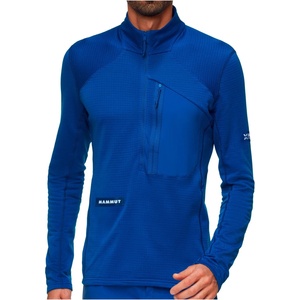 Mammut Мъжка спортна тениска Mammut Eiger Nordwand Advanced First Layer Half Zip Pull Fleece jacket - Eiger Blue (005-6634-0213)