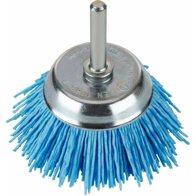 Rhodius 353041 | Hrncová kefa so stopkou 6 mm s brúsnymi štetinami HTB 50x17x6,0 mm, brúsne štetiny jemné - fine