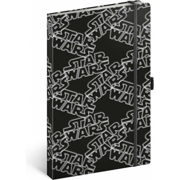 Notes Star Wars Black linajkovaný