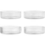 Ferm Living Купички Ripple прозрачни 4 бр (1104266335)