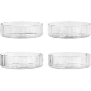 Ferm Living Купички Ripple прозрачни 4 бр (1104266335)
