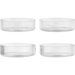 Ferm Living Купички Ripple прозрачни 4 бр (1104266335)