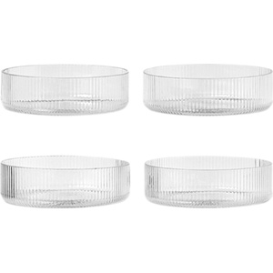 Ferm Living Купички Ripple прозрачни 4 бр (1104266335)