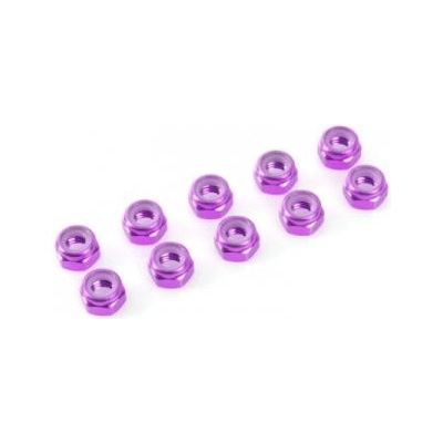 Revtec Самозаключваща се гайка m4 алуминий лилава (10)