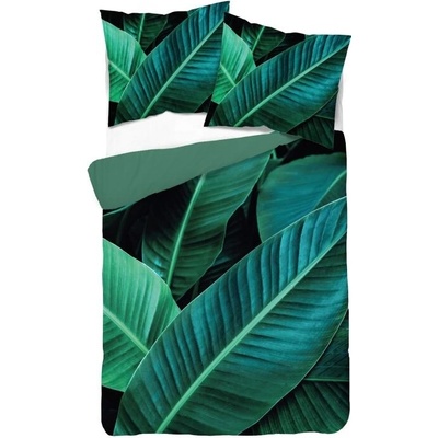 Detexpol obliečky 3D Banánové listy micro Polyester mikrovlákno 220x200 2x70x80
