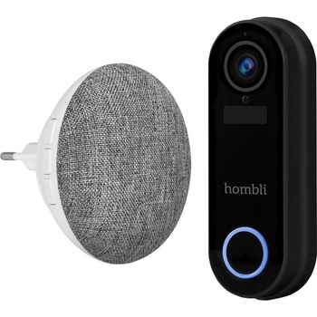 Hombli Смарт комплект Hombli - HBDP, Doorbell 2 и Chime 2, черен (HBDP-0100)