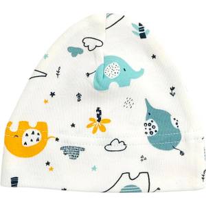 Rainy Бебешка шапка Rainy - Шарени слончета, 56 cm, 1-2 м (640515) - ozone