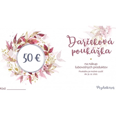 Darčeková poukážka 50 €