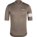 Rapha Мъжка фланелка с къс ръкав за колоездене Rapha Core Jersey Cycling jersey - Dark Tan / White - размер XL (056-3756-1814)