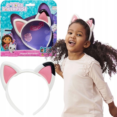 Čelenka s kočičími oušky Spin Master, barva bílá, univerzální – Sleviste.cz