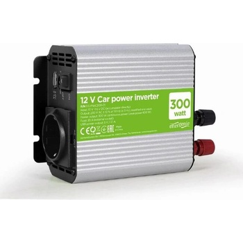 Gembird инвертор за автомобил Car power inverter - EG-PWC300-01 - 300W, USB-A (EG-PWC300-01)