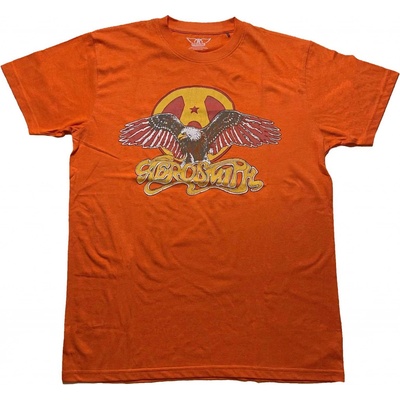 Aerosmith tričko Eagle oranžové