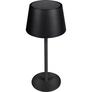VIVALUX СОЛАРНА LED ЛАМПА LORI НАСТОЛНА ДИМИРУЕМА IP44 200lm 4W 4000K Ø132x300мм ЧЕРНА (VIV004833)