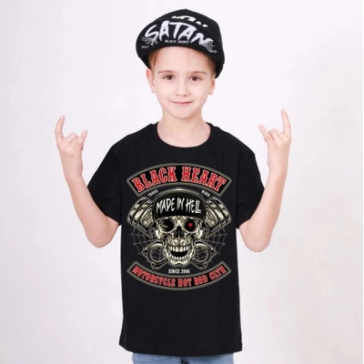 Black heart детска тениска black heart - rascal - ЧЕРНА - 17091