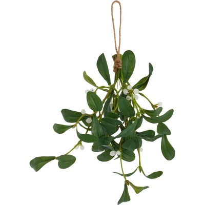 Umelá dekorácia imelo výška 26 cm Gasper - zelená