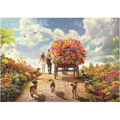 Educa - Puzzle Carrying Flowers - 1 000 piese