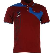 Giorgio Embroidered Polo Mens Burgundy