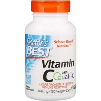 Image 1 of Doctor's Best BEST Vitamin C + Quali C 500 mg [120 капсули]