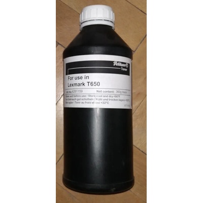 Compatible Тонер бутилка 360 гр. , Pelikan, T650 (T650-360B-PEL)