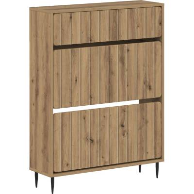 vidaXL Шкаф за обувки ZWOLLE 78 x 24 x 103 см Инженерна дървесина (896444)