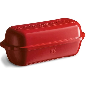 Emile Henry 39 х 17 см голяма червена керамична форма за печене на хляб emile henry