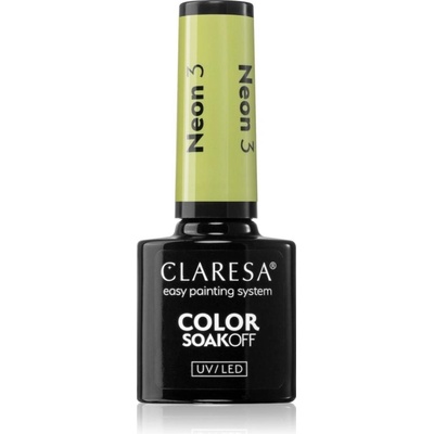 Claresa SoakOff UV/LED Color Neon gélový lak na nechty odtieň 3 5 g
