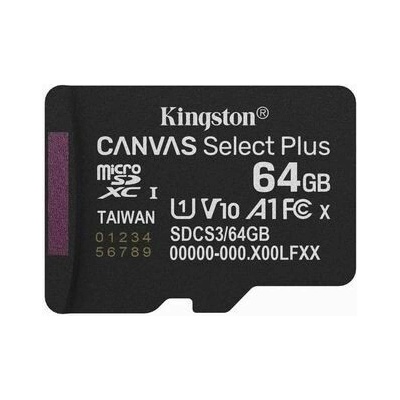 Kingston Canvas Select Plus 64GB,micro SD SDCS3/64GBSP