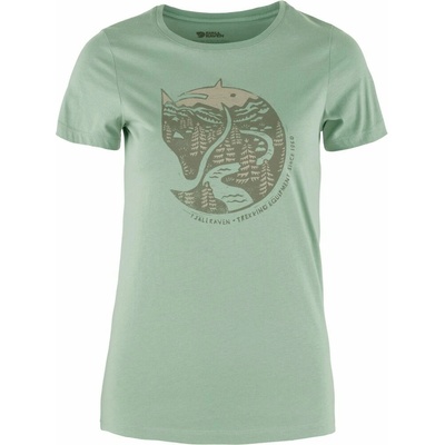 FJÄLLRÄVEN Arctic Fox Print T shirt W Misty Green