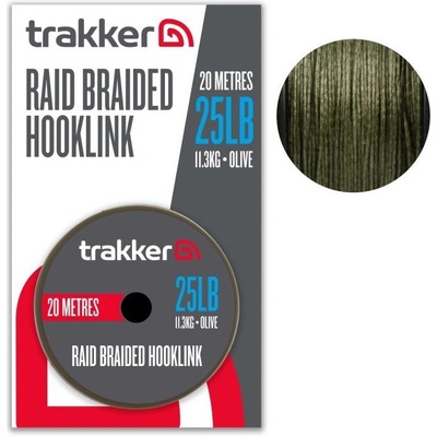 Trakker Raid Návazcová Šňůra Braided Hooklink 20m 0,40mm 15,9kg 25lb