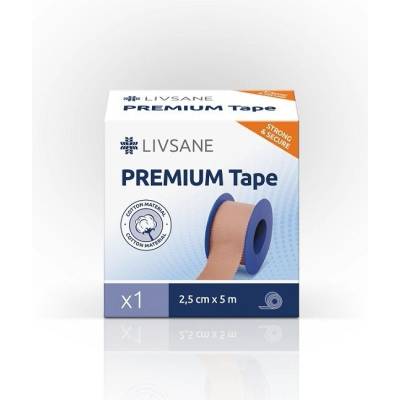 PXG Pharma GmbH LIVSANE Fixační páska Premium béžová 2,5 cm x 5 m 1 ks