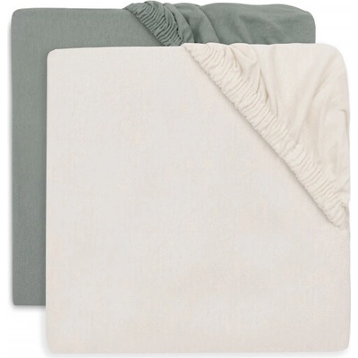 Jollein napínacia plachta Sea Green/Ivory 40/50x80/90 2 ks