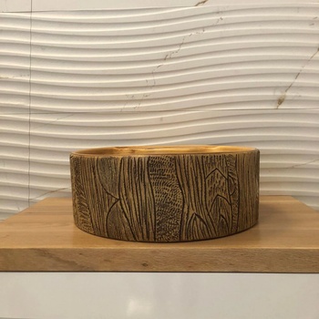 ДИЗАЙНЕРСКА МИВКА ЗА БАНЯ wood trunk 44.5 СМ