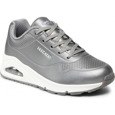 Skechers Uno Rose Bold gun metal šedá