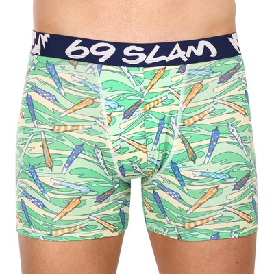 69slam Мъжки боксерки 69SLAM fit bamboo vegan 420 colton 69slam | Zelen Mnogotsveten | МЪЖЕ | M