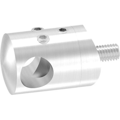 Feldmann Nerezová spojka prútovej výplne zábradlia - prútov pr.10 mm 50404-240ASTO koncová 2-stranná, na rúrku pr.33,7 mm, brus