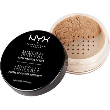 NYX Professional make-up Mineral Finishing Powder minerálny púder Medium/Dark 8 g
