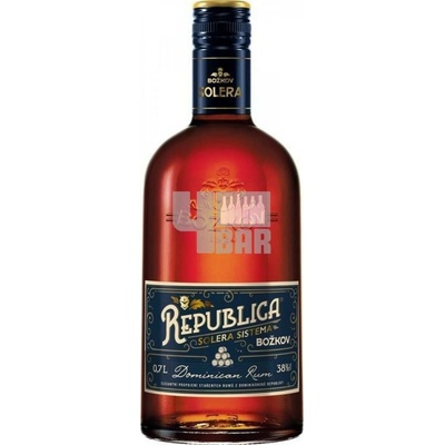 Božkov Republica Sistema Solera 38% 0,7 l (holá láhev)