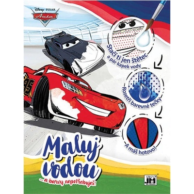 Auta Vodové omalovánky A4