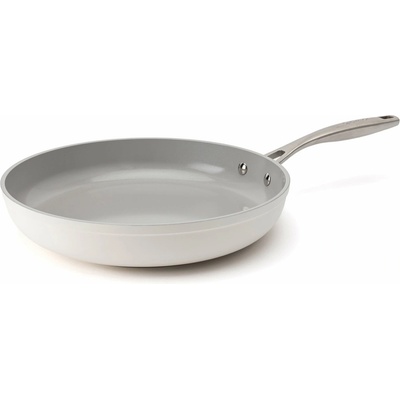 Elmich Nepřilnavá keramická pánev Zen 26 cm - krémově bílá