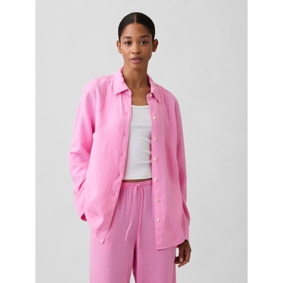 GAP Ленена риза Easy Shirt GAP GAP | Rozov | ЖЕНИ | S