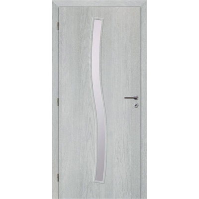 Solodoor Etta 1, 70 L, 75 x 198 cm, levé, Earl Grey, prosklené 280010402910