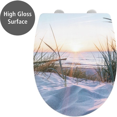 WENKO Тоалетна чиния с автоматично затваряне 36, 5 x 45 см Baltic - Wenko (24081800)