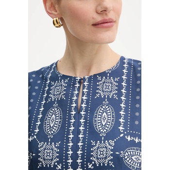 Max Mara Рокля Weekend Max Mara MANILA в тъмносиньо дълга разкроена 2525226021600 (2525226021600)