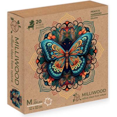 Milliwood Дървен пъзел Milliwood, Peace and Harmony, 206 ч. - Мандала, Неуловима (M-Elusive-5069-C)